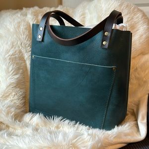 RARE Lagoon Portland Leather Goods Medium Classic tote